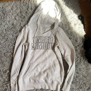 𝅺Under Armour White Hooded Sweatshirt